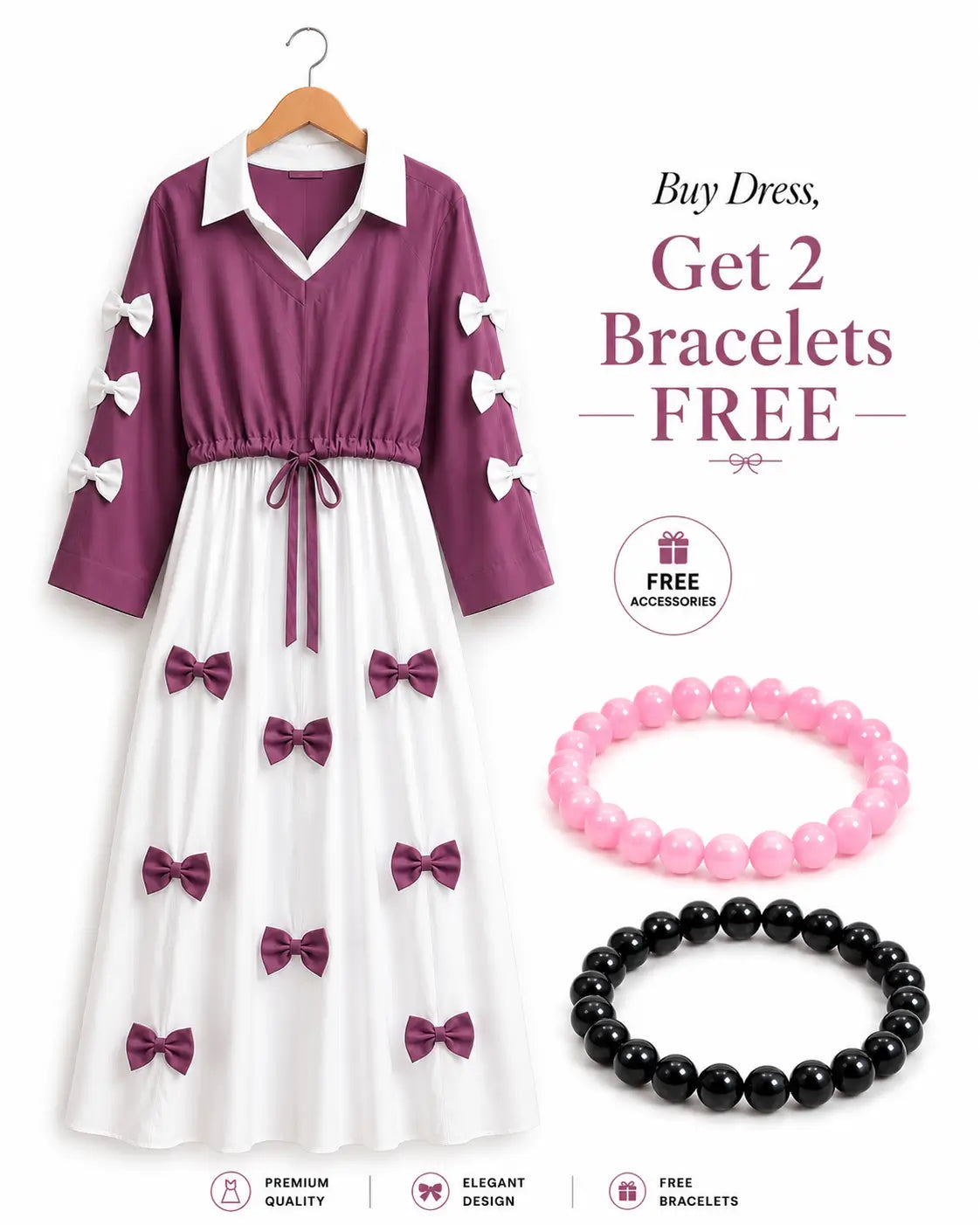 Sumzah Viral Bow Maxi Set - 2 Bracelets Free